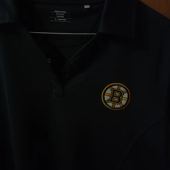 Womans golf type shirt with boston bruins logo - Picture 2 of 2
